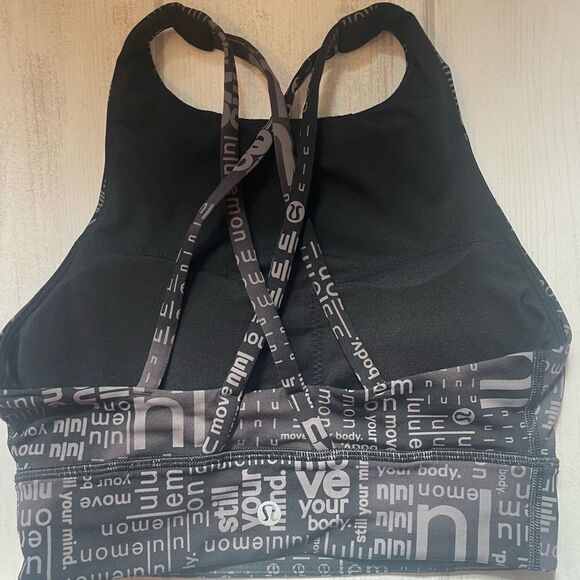 Manifest - LULULEMON ENERGY HIGH-NECK LONGLINE BRA MEDIUM SUPPORT, size 4 - Picture 3 of 11